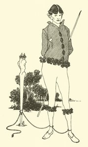 Selbstporträt von Aubrey Beardsley