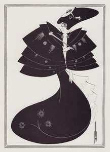 Der schwarze Umhang, 1893 von Aubrey Beardsley