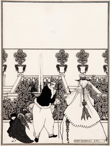 Das Vertreiben des Cupido aus dem Garten (Vorbereitende Zeichnung für das Coverdesign von 