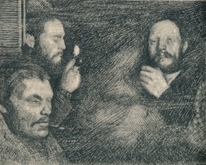 Eine Rauchpause in der Kombüse der Fram, um 1893-1896, 1897