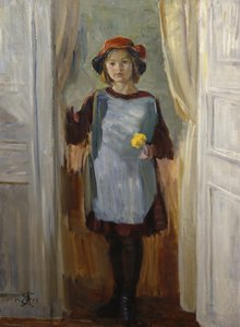 Mädchen in der Tür (Maria Eiebakke) 1918