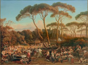 Römisches Volksfest im Park der Villa Borghese