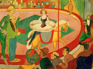 Circusbild I: Kunstreiterin