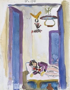 Frau auf dem Divan
