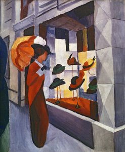 Vor dem Hutladen, 1914