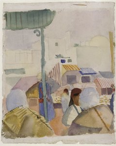 Markt in Tunis II, 1914 von August Macke
