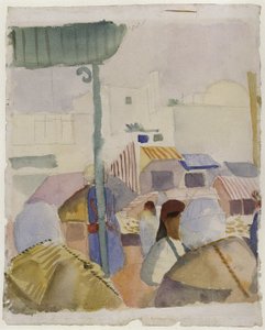 Markt in Tunis II von August Macke