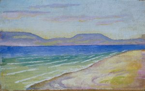 Morgenstimmung am Tegernsee von August Macke