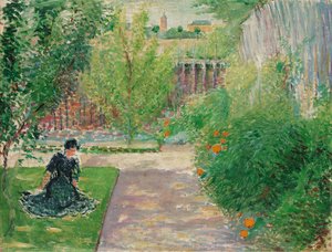 Sonniger Garten, 1908 von August Macke