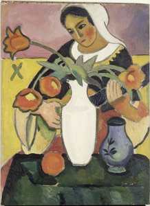 Der Lautenspieler, 1910 von August Macke