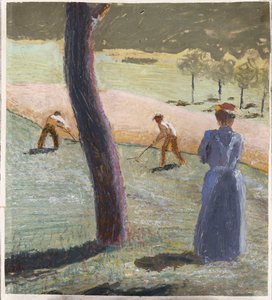 Arbeiter auf dem Feld bei Kandern, 1907 von August Macke