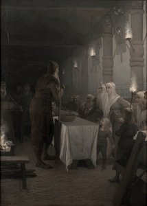 Frithiofs Saga: Frithiof am Hof von König Ring von August Malmström