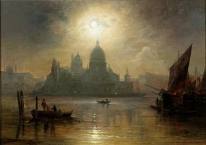 Venedig, Mondnacht über der Santa Maria della Salute