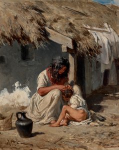 Ungarische Dorfidylle von August von Pettenkofen