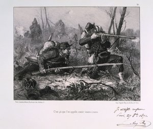 Französische Soldaten, Belagerung von Paris, 1871