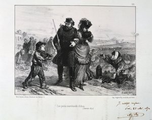 Die kleinen Granatenhändler, Belagerung von Paris, Deutsch-Französischer Krieg, Januar 1871 1872 von Auguste Bry