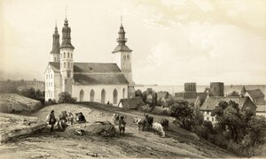 Kirche Sainte-Marie in Wisby von Auguste Etienne Francois Mayer