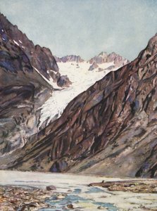 Frankreich: Der Glacier Blanc des Mt Pelvoux von Auguste Gerardin