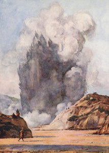 Der Schwarze Geysir, Neuseeland von Auguste Gerardin
