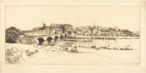 Angers - Panoramablick von Auguste Lepere