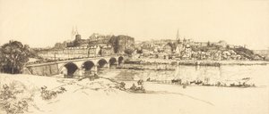 Angers - Panoramablick, 1912 von Auguste Lepere