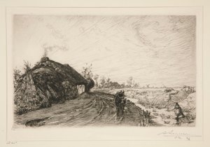 Pfad entlang des Marschlandes der Vendée (Saint-Jean-de-Monts) von Auguste Lepere
