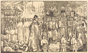 Fronleichnamsprozession in Nantes Procession de la Fete Dieu a Nantes, 1901