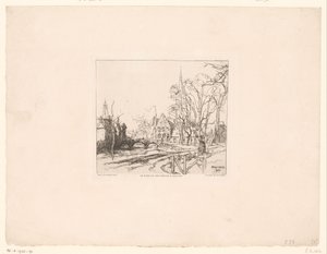 Ansicht der Brücke beim Beginenhof in Brügge von Auguste Lepere