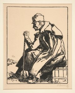 Le Roi de Serbie, aus La Guerre de 1914, erste Serie, Nr. 4 von Auguste Lepere