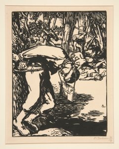 Die Freischärler, aus La Guerre de 1914, erste Serie, Nr. 11 von Auguste Lepere
