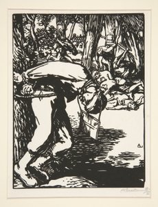 Die Freischärler, aus La Guerre de 1914, erste Serie, Nr. 11 von Auguste Lepere