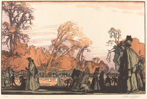 Teich in den Tuilerien von Auguste Lepere