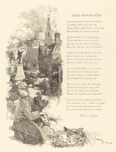 Statue eines Staatsmannes, veröffentlicht 1886 von Auguste Lepere