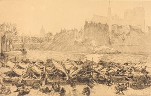 Der große Apfelmarkt von Auguste Lepere