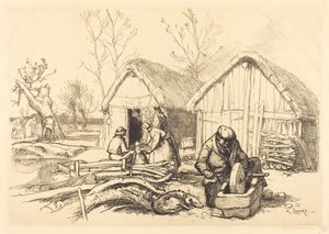 Das Haus des Holzfällers, Vendee von Auguste Lepere