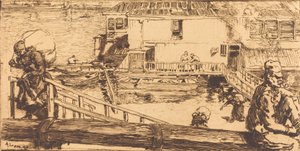 Das Waschhaus, 1891 von Auguste Lepere