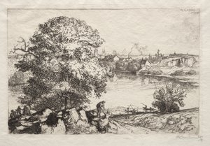 Angers: Der Teich St. Nicolas von Auguste Louis Lepère