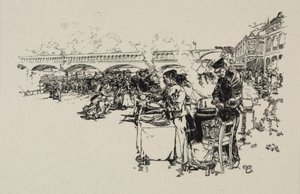Anlegestelle der Omnibusboote von Auguste Louis Lepère