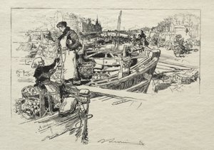 Der Apfelmarkt, Nr. 1 von Auguste Louis Lepère