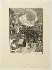 Palast der freien Künste: Innenansicht von Auguste Louis Lepère