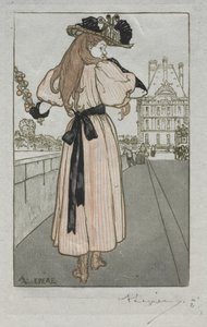 Pariser Almanach, 1897: Frühling von Auguste Louis Lepère