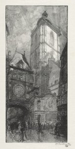 Rouen Illustré: Die Große Uhr von Auguste Louis Lepère