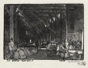 Rouen Illustré: Die Kornhalle von Auguste Louis Lepère