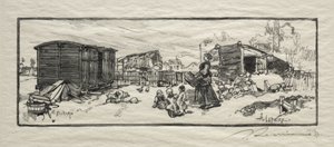 Das Kutschenhaus (Le wagon-logement) von Auguste Louis Lepère