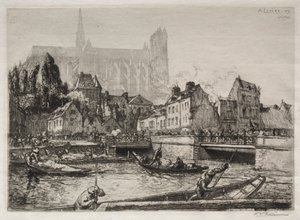 Ankunft des Gemüses-Amiens, 1907 von Auguste Louis Lepère