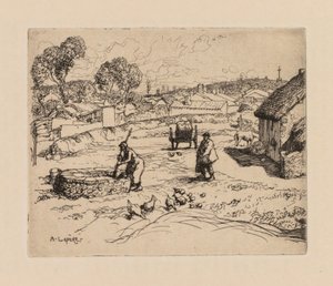 Auguste Lepère: La Masure (Vendée) von Auguste Louis Lepère
