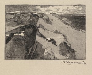 Wald von Fontainebleau: Arbonne, Le Gros Sablon La Forêt de Fontainebleau..., 1890 von Auguste Louis Lepère