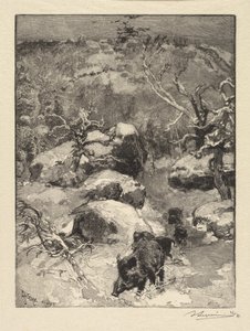 Wald von Fontainebleau: Cuvier-Châtillon-Fels von Auguste Louis Lepère