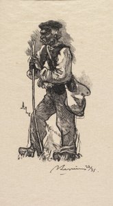 Wald von Fontainebleau: Schlangenjäger, La Forêt de Fontainebleau: Le chasseur de serpents, 1890