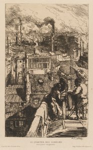 Gazette des Beaux-Arts: Das Viertel der Gobelins von Auguste Louis Lepère